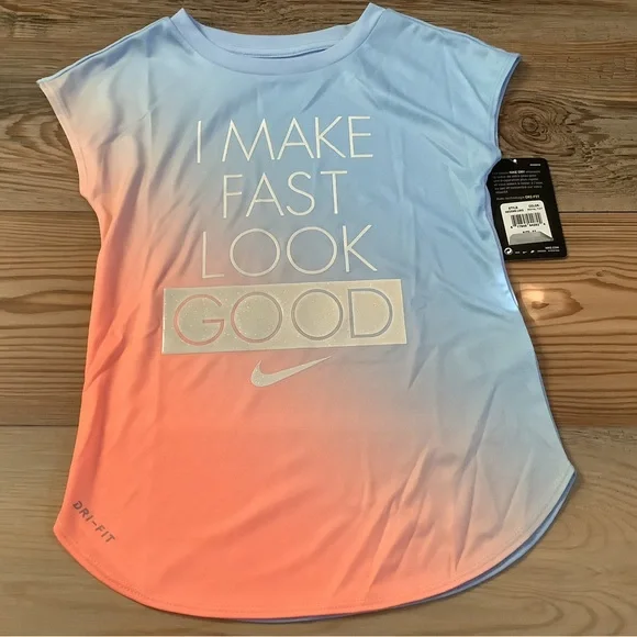 Nike girls DRIFIT 3 pc outfit tank top, tee & Capri leggings size 6/6X( NWT)